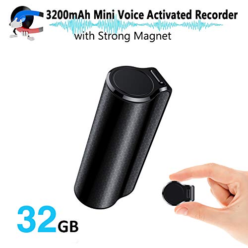 Mini Voice Activated Recorder, 32GB Super Long 800 Hours Recording Capacity, 365 Stand