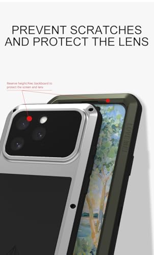 Coque aluminium iPhone 16 Pro protection intégrale blanche haut de gamme