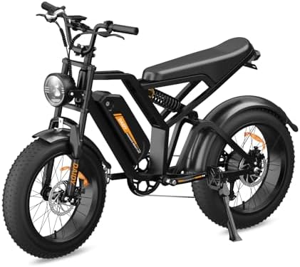 BEMMY Bicicleta Elétrica para Adultos, Pneu Largo de 20x4”, 750W(...