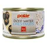 MW Polar Canned Vegetables Water Chestnuts, Diced, 8 Ounce, (Pack of 12