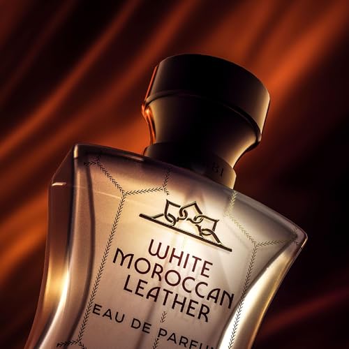 Image of H HABIBI White Moroccan Leather Perfume for Men Eau de Parfum 75 ml | Made in USA. Long lasting Arabian cologne with spicy woody notes and Moroccan leather for men.