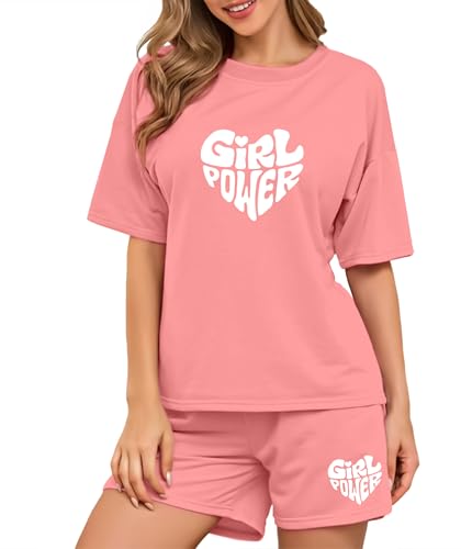 Image of SHODOX Womens Cotton Blend Printed Tshirt and Short Co-ords Set (Pack of 1)