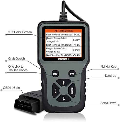 Ctobd Obd2 Scanner Tool Code Reader Car Diagnostic Tool With Reset Clear Check Engine Fault Light For Vehicles For All Obd2 After 1996(Color Screen) #TOP6