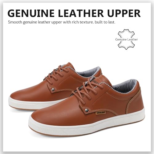 Image of ANALEAF Mens Casual Shoes Fashion Dress Sneakers | Lightweight, Business Oxfords, Lace-up Sneakers, Soft, Comfortable, Daily Wear Shoes
