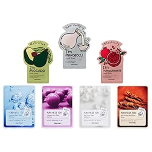 Tonymoly Super 7 Face Sheet Mask| Pack of 10|Sheet Face Mask for Glowing Skin|Facial Mask With Essence| Soothes Skin Irritation, Refines Pores & Skin Radiance|Sheet Mask Combo
