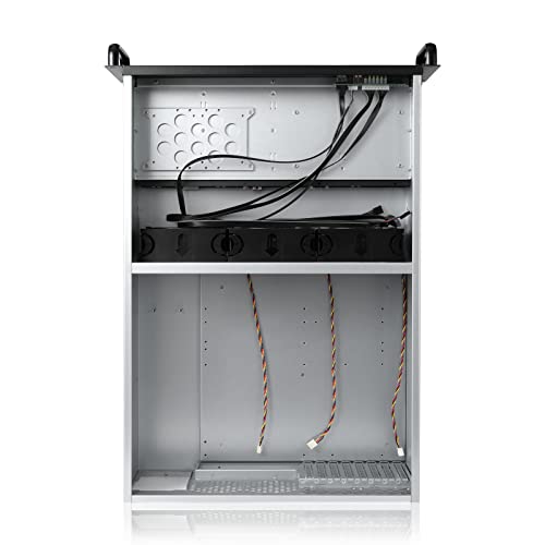 Image of RackChoice 4U Rackmount Server Chassis 8-Bay 12Gbps Hot-Swappable SATA /SAS, EATX /ATX Compatible, Alloy Steel, Black, Ideal for Data Centers & SMBs