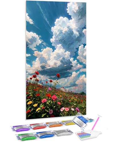 Pintar con diamantes 5D Jumpdot: kit de manualidades para adultos con lienzo de 70x40 cm 1