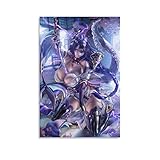 Censored Anime Sexy Girl Poster (Custom Porn Posters Pussy Poster Boobs Poster Nude Poster Hentais Poster Uncensored Sex) (5) Poster Canvas Print Classroom Kitchen Bedroom Room Aesthetics Decoration B