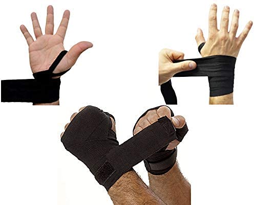 ZaySoo Boxing Hand Wrap Boxing Mexican Stretch/Handwraps/Spandex Bands/Hand Bandage/Protectors/Muay Thai/MMA/Kick Boxing - Free Size - Black (B09832GQLY) Amazon Price History, Amazon Price Tracker