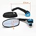 Price comparison product image Lispeed 2PCS 7/8" Aluminum Rear View Mirrors Handle Bar Oval for 22mm azul