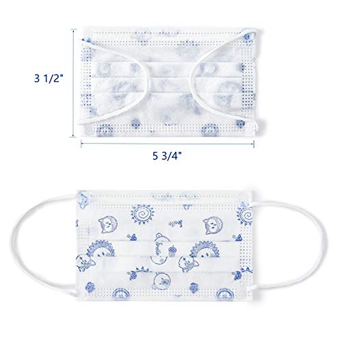 Albatross Health New England SFMAHKIDCT 50 Pack Disposable Kids Face Mask. Breathable 3-Ply Anti-Dust/Saliva/Smog thumb #6
