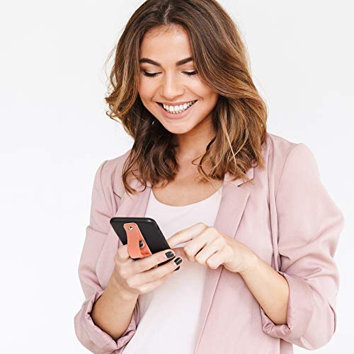 Image of Weewooday 6 Pieces Phone Grip Holder Cell Phone Grip Strap Telescopic Finger Strap Stand Universal Finger Kickstand for Most Smartphones(Vibrant Colors,Classic)