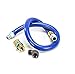Dormont 16100BPQ60 Blue Gas Connector Hose Kit with Snapfast Disconnect, 1
