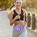 Holographic Fanny Packs,Heart Shaped Glasses,80s 90s Fanny Pack,Waterproof Fanny Packs for Women,Purple Heart Sunglasses,Metallic Color Sport Waistbag,Fashion Shiny Waist Pack,Halloween Party Glasses