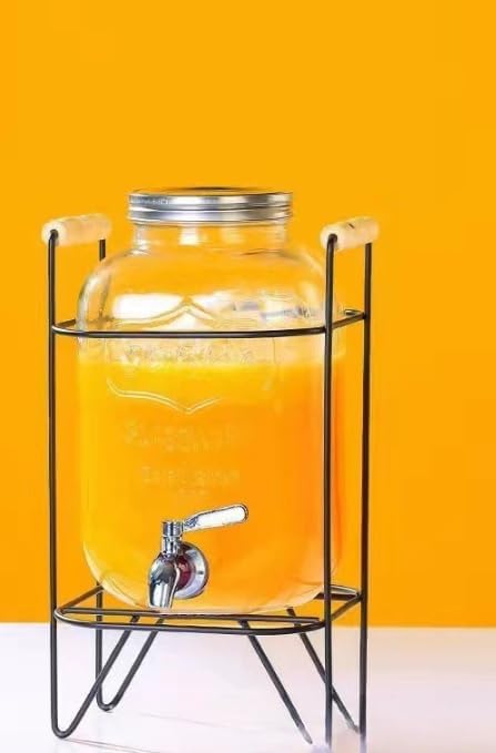 ビール飲料ウォータージャグ、ガラス飲料ディスペンサー、蛇口付き飲料ボトル収納容器、大容量ウォータージャグと収納容器、密閉容器、キッチ