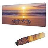 【IMPERMÉABLE ET FACILE À NETTOYER】 : La surface de ce tapis de souris XXL est revêtue d'un film imperméable qui empêche efficacement la pénétration de liquides tels que le café, les jus de fruits et l'eau. En cas d'éclaboussures de liquide sur le tapis de souris, des gouttelettes se forment ; essuyez-les simplement avec un essuie-tout