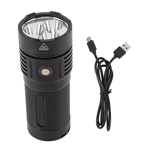 Lampe de poche LED 8000 lm en alliage d'aluminium étanche IPX6 pour le camping