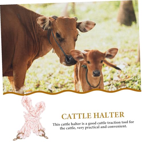 Cabestro de cuerda resistente de nylon antidesgaste para un manejo cómodo del ganado blanco 3