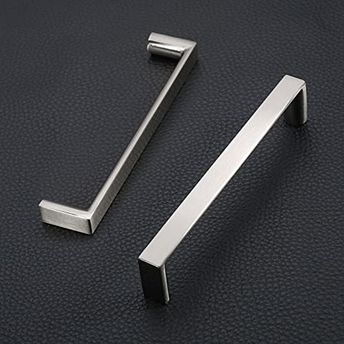 Image of 10 Pack 5 Inch(128mm) Kitchen Cabinet Handles Brushed Satin Nickel Cabinet Pulls Kitchen Cabinet Hardware Drawer Pulls for Dresser Cupboard Wardrobe