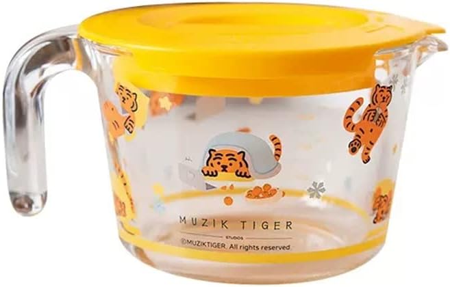 High Capacity Glass Measuring Cup With Scale For Baking (Color : Yellow)