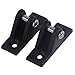 Price comparison product image beler 2pcs Black Nylon Marine Boat Bimini Top Deck Hinges Hardware Fitting 90 Degree Pin