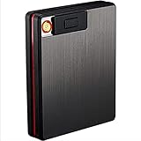 [Mit elektrischem Feuerzeug] gehören elektrische Feuerzeug USB winddicht und flammlos. Es ist umweltfreundlich, wiederaufladbar mit Kabel-Micro-USB-Normal, und auch sehr leicht, mit der Zigarre mit einfacher Zigarre mit dem Schlitten der Taste zu beleuchten