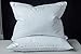 Eastwarmth Goose Down Feather Soft Pillows One Pillow 100% Cotton Supportive Bed Pillow Stripe White Color Standard Size 20x26 inch