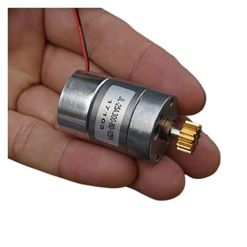 Motoréducteur DC 6V-12V JL-25R avec boîte de vitesses en métal 92 tr/min et pignon 12 dents