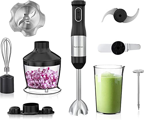 Frullatore a immersione professionale 4 in 1, frullatore a immersione