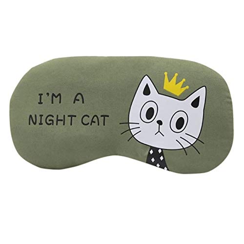 Sleep Mask - 100% Blackout Eye Mask - Zero Eye Pressure- Possible Rest - Perfect Sleeping Mask for Light Sleepers, Travelers, Midday Nappers Cat Design
