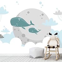 Wall Mural Cute Animals Removable Self-Adhesive Wallpaper Wall Decoration for Bedroom Living Room - 66x96 inches