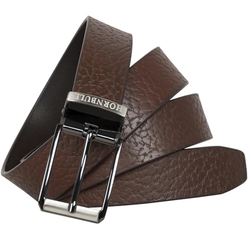 Image of HORNBULL Mens Tosca Leather Belt | Top Grain Formal and Casual Mens Belt