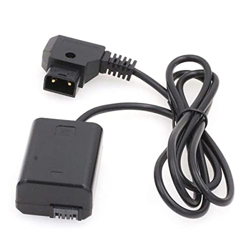 SZRMCC D-tap 2 Pin to NP-FW50 DC Coupler Dummy Battery for Sony A7 A7S A7R A7SII a5100 a6300NEX�V���[�Y�J���� (Straight Cable)