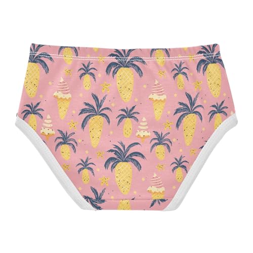 Little Girl Underwear Toddler Panties Kids Undies Ice Cream Pineapple Soft Cotton Briefs 2T-8Y2