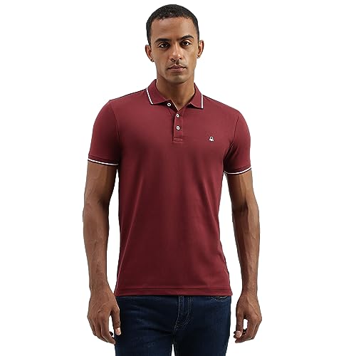 Image of United Colors of Benetton Men's Solid Regular Fit Polo Shirt