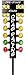 Drag Racing Christmas Tree Decal 8" Free Shipping from the United States