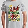 D&T Welsh Flag with Daffodils Idea St Davids Day Unisex Tshirt Unisex XL Orange #1