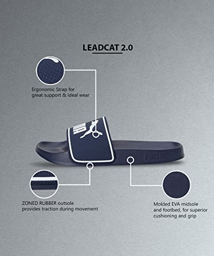 PUMA Unisex Leadcat 2.0 Tongs, Peacoat Puma White, 44.5 EU