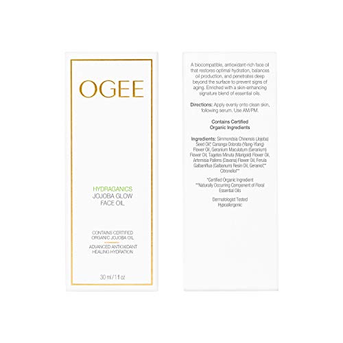 Ogee Jojoba Glow Face Oil – Organic & Natural, Moisturizing, Multi-Tasking Facial Treatment Oil (30Ml) #TOP2