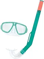 Kit Snorkel e Máscara de Mergulho Infantil, Tira em Borracha Termoplástica, para Crianças a Partir de 3 Anos