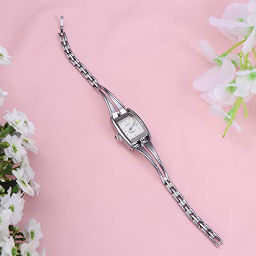 Relógio de pulso-Relógio de quartzo feminino elegante com mostrador romano e elegante e casual (prat