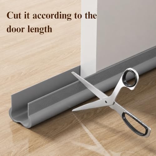 Image of Gap Filler for Door Bottom Seal Strip - Sound-Proof, Reduce Noise, Energy Saving Door Stopper for Reduce Door Dust, Insects Protector (Grey)