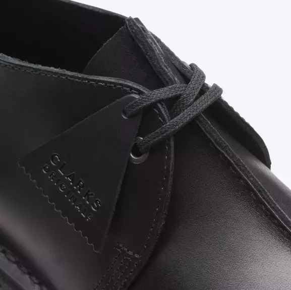 Clarks Men's Desert Trek Oxford, Black Smooth, 84
