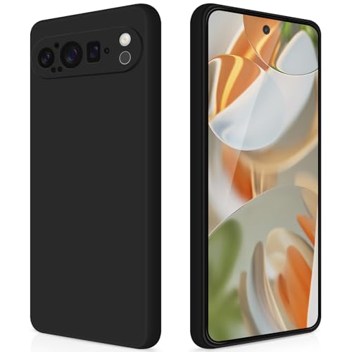 GiiYoon Case Compatible with Google Pixel 9 Pro, Silky-Soft Touch Full-Body Protective Phone Silicone Case