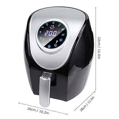 5L Heißluftfritteuse, Heißluft-fritteuse mit Digitalem LED-Touchscreen Airfryer Frittieren ohne Öl mit Indikator-Timer Temperatur und Zeit Basierend Auf Dem Essen Einstellen – Bild 8