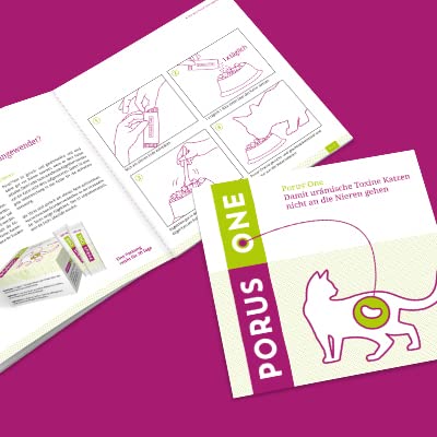 Porus ONE | 30 x 500 mg | Proteinreduziertes Ergänzungsfuttermittel für Katzen | Für Katzen mit Nierenproblemen | Zur Reduktion eines Anstiegs urämischer Toxine