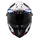 LS2, Motocross-Helm Explorer Carbon Frontier II Gloss White Blue, L