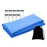 Alta calidad: Hecho de material PVC de alta calidad, resistente e impermeable, no es fácil de rascar en el suelo, prefecto para uso en exteriores.
