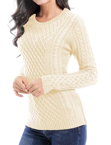 Image of v28 Women Crew Neck Knit Stretchable Elasticity Long Sleeve Sweater Jumper Pullover