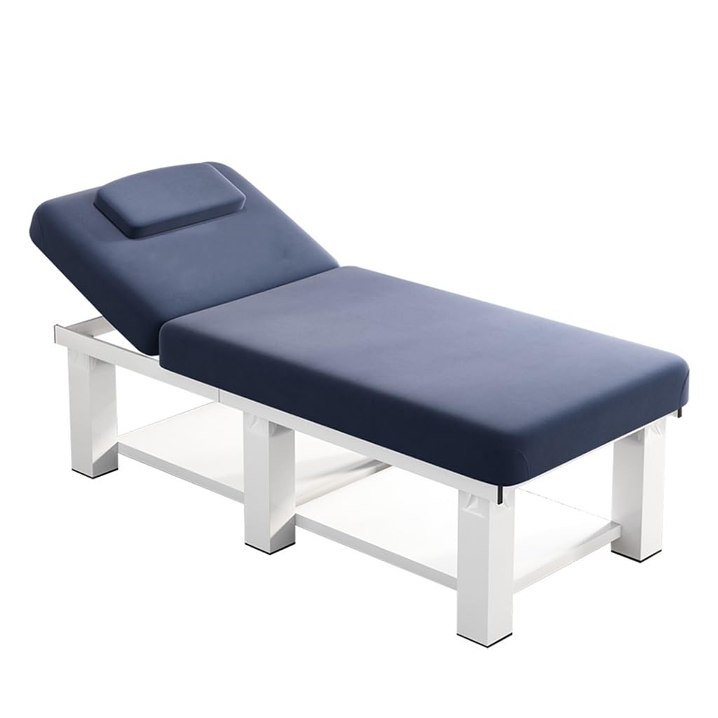 Lettino da Massaggio, Tavolo in Legno Regolabile in Altezza, Lettino da Massaggio Fisso in Schiuma Rigida, Lettino per estetica Clinica
